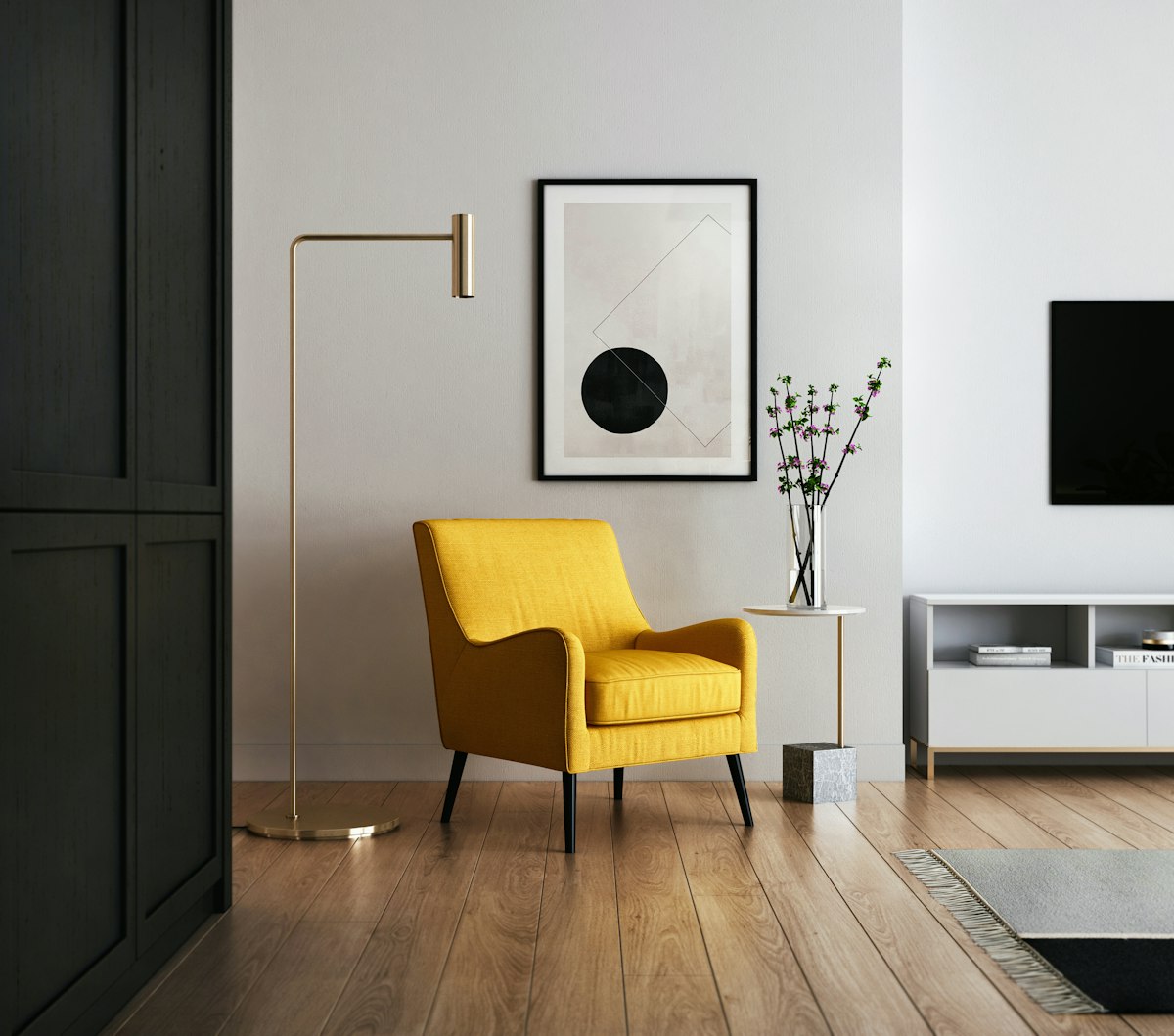 Gepflegtes Wohnzimmer Privathaushalt